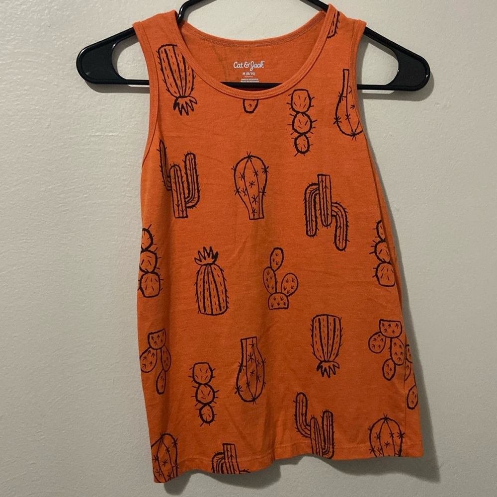 Kids cactus tank top. Size medium: 8-10